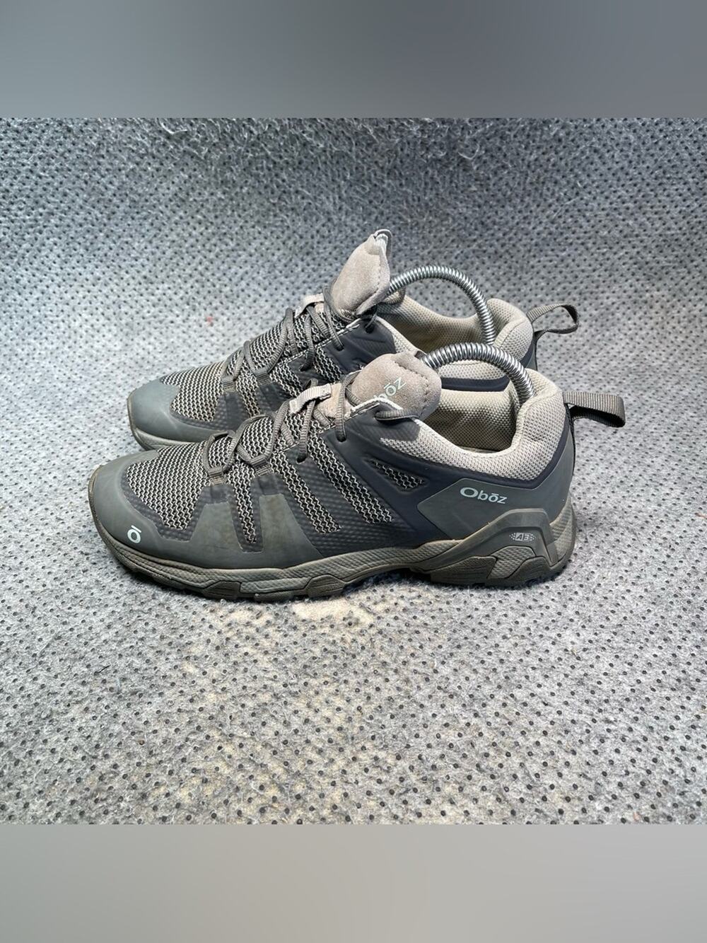 Oboz Arete Low Grey Hiking Shoes Size 8.5 Women’s